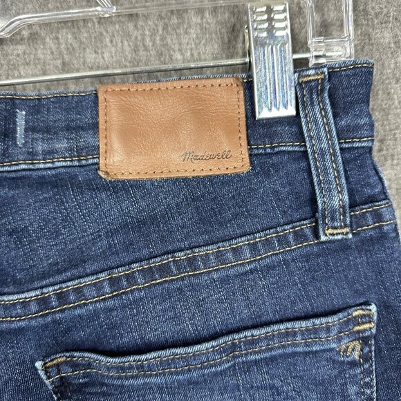 Madewell 10" High Rise Skinny Womens SIze 27T (27X29.5") Blue Denim Jeans - Picture 10 of 14